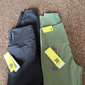 all in motion Olive Green + Black Leggings Bundle